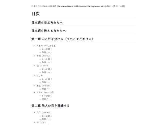 日本人の心がわかる日本語 (Japanese Words to Understand the Japanese Mind) (2011) [森田　六朗] screenshot